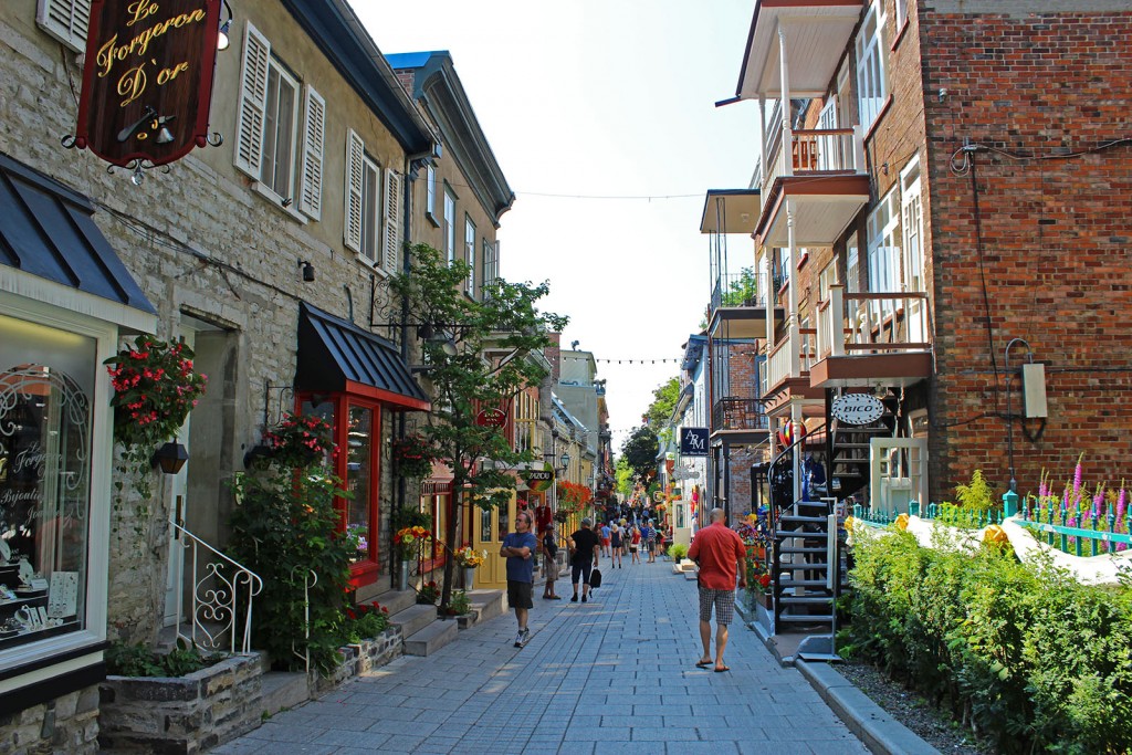 Quartier Petit Champlain, Quebec. Image by Justin Plus Lauren