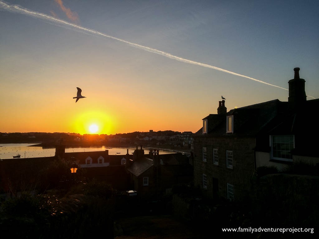 Plane goes over Isles of Scilly