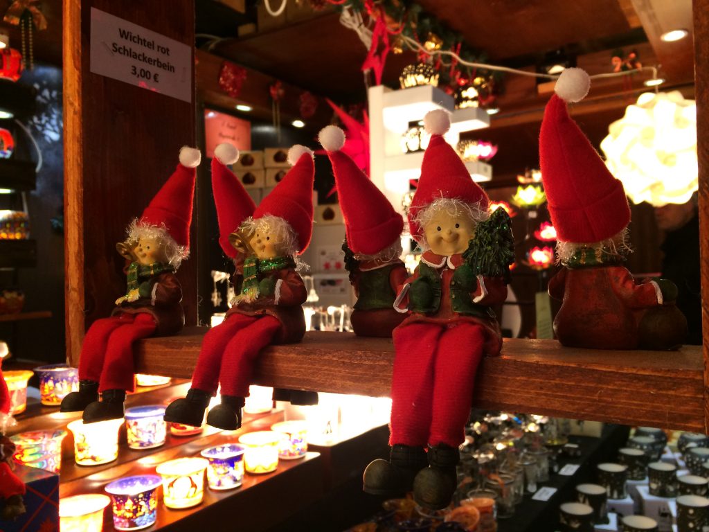 Elves in Munich Christmas Market. Image by The Family Adventure Project 